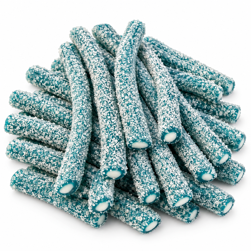 Sour Raspberry Filled Straws