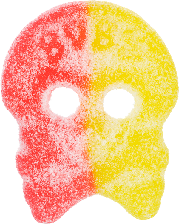 Sour Lemon and Raspberry Giant Skulls
