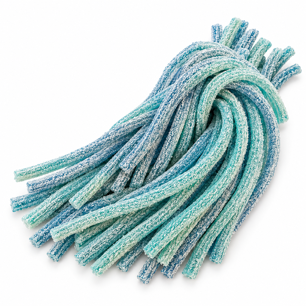 Sour Blue Raspberry Straws - SP Sortz