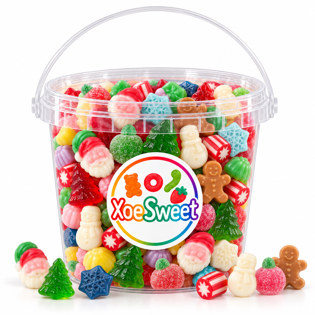 3lb Bucket, Jar or Salad Bowl - Christmas