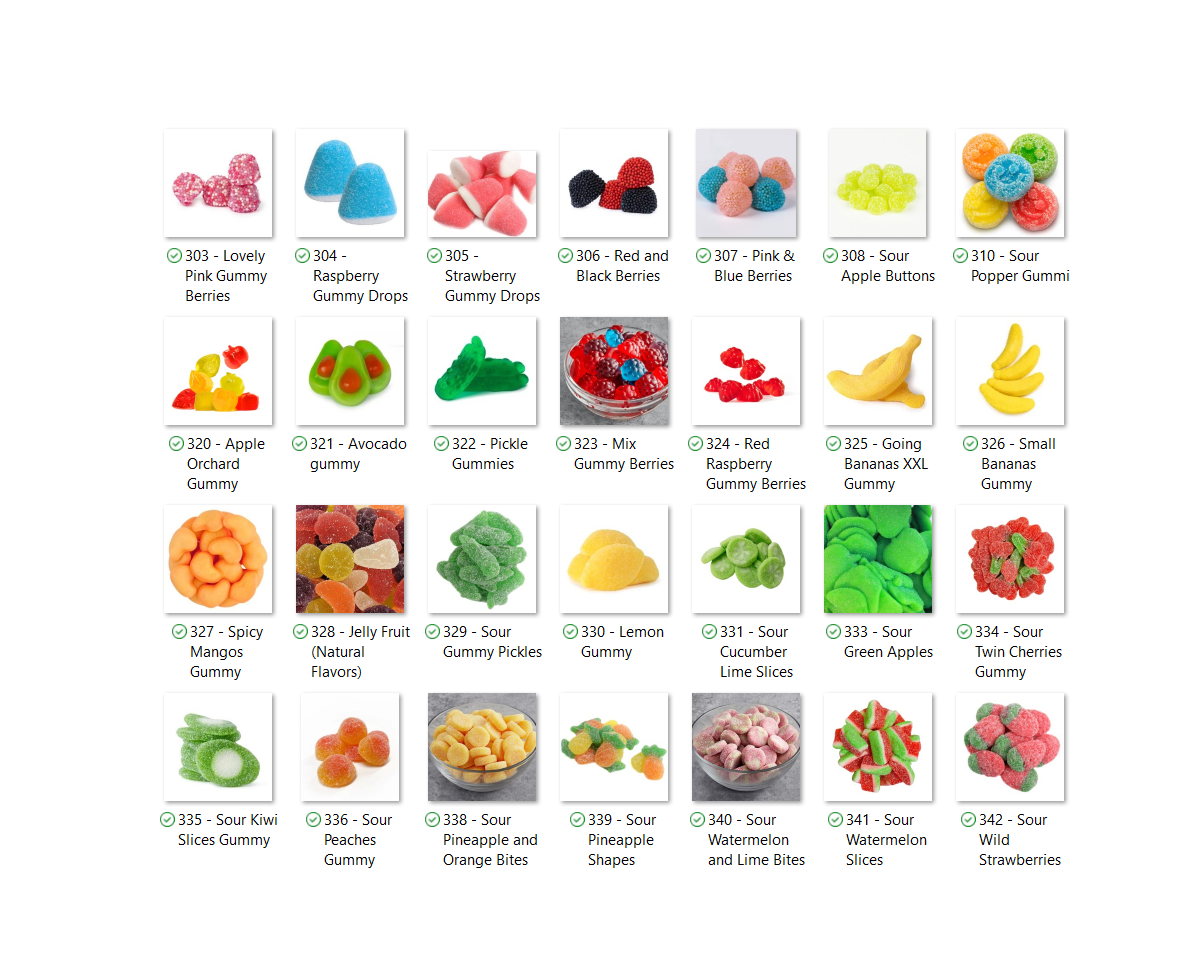 3lb Bucket or Salad Bowl Gummy Candy Pick n Mix