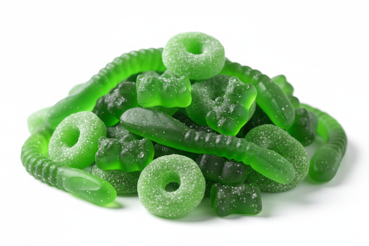 Green Gummy Pile